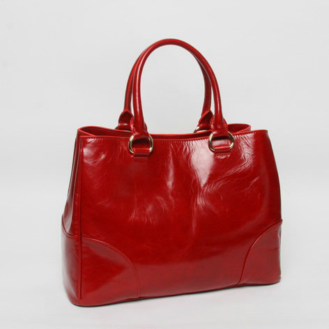 2014 Prada bright calfskin leather tote bag BN2533 red